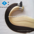 Cheap wholesale double drawn 100% human hair extensions nano ring hair